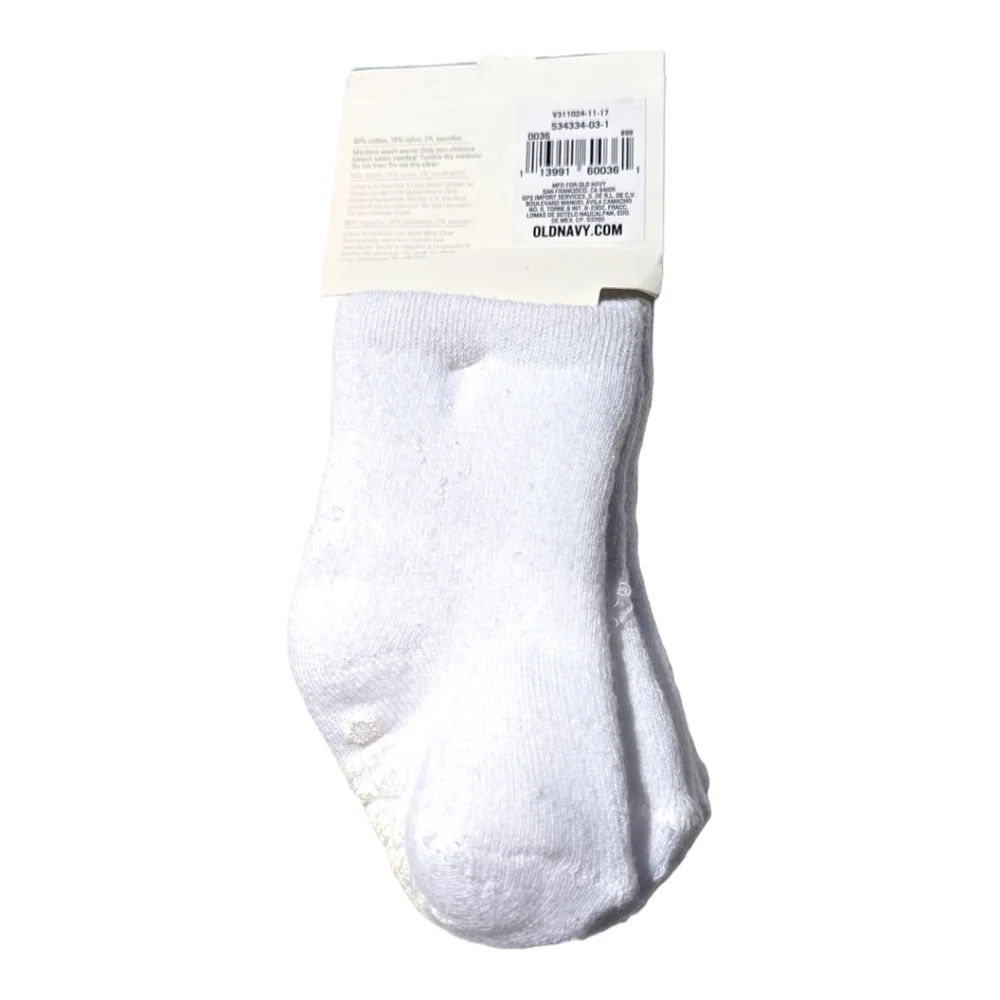 Old Navy Baby 3-6m Crew Sock White